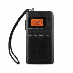 Mini FM AM raadio kaasaskantav LCD digitaalne raadio k&otilde;lariekraaniga 3,5 mm k&otilde;rvaklappide pistikupesa &auml;ratuskellaga Option1
