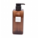 650 ml plastikust t&uuml;hja pumbaga dosaatoripudel &scaron;ampoon Lotion du&scaron;igeeli pudel pruun