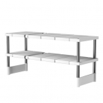 Valamu organiseerija laiendatav raskeveokite metallist riiul, tugev kandev&otilde;imega &uuml;he-/kahekihiline sisset&otilde;mmatav vannituba Dual Layer