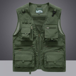 Vest Vest jakk Meeste Mitmetaskuline Klassikaline meeste Varrukateta Mantel V&auml;litingimustes Fotograafi jakid 5XL Vest Reisiriided M punane