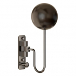 Seinale kinnitatav mootorratta kiivrihoidik 180 kraadi p&ouml;&ouml;rlev raskeveokite mootorratta jalgrataste spordikiivri n&auml;idiku hoidik hoiustamise riidepuu alus must