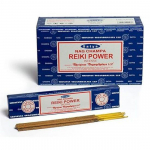 Satya Nag Champa Natural Reiki Power Sticks Agarbatti 180 grammi karp | 12 pakki 15 grammi karbis | Ekspordi kvaliteet pruun