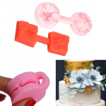 Atraktiivsed ja vastupidavad silikoonist 3D roosi&otilde;ie koogi &scaron;okolaadi suhkrumassi vormimisvahendid 9*3.5*1cm