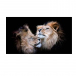 Aafrika must l&otilde;vi leopard loomade plakatid ja tr&uuml;kised l&otilde;uendi maalimine seinapildid elutoa interj&ouml;&ouml;ri jaoks Cuadrose kodukaunistus 20x40cm