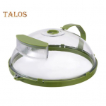 Mikrolaineahju toidukate koos veeaurutiga integreeritud k&auml;epidemega pritsmekaitse taldrikukatted k&ouml;&ouml;gividinad tarvikud B