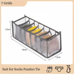 Majapidamises kokkupandav aluspesu Rinnahoidja P&uuml;ksid Sokid T-s&auml;rgid V&otilde;rgust hoiukarp Kapp Jagaja Formaat Sahtli korraldaja 7grids-S valge