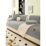 Lambavillast Palus pehme sametist diivanipadi paksendatud soe padi libisemiskindel universaalne elutoa diivani kate k&auml;etugi seljatoe r&auml;tik 70x70cm 1pcs roosa