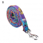 Lemmiklooma jalutusrihm lillemustriga dekoratiivne reguleeritav armas lemmikloomakoera veok&ouml;is B lilla