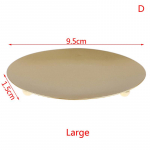 Mini sepistatud k&uuml;&uuml;nlaalus Loov lihtne geomeetriline taldrik Romantiline k&uuml;&uuml;nlatopsi lauakaunistus 9.5*1.5cm must