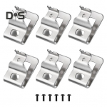 1 komplekt t&ouml;&ouml;riistarihma klambrit, mida on lihtne paigaldada roostevabast terasest t&ouml;&ouml;riistaklambrite konksukomplekt koos kruviga Dewalt N268241 jaoks 6pcs