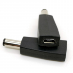 Alalisvoolu 5,5 x 2,1 mm isane pistik mikro-USb emase pistikuga adapteri laadimismuundur