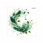 Loominguline multifilmi botaaniline kleebis Isekleepuv veekindel WC-kleebis PVC kulumiskindel uksekleebis Kodukaunistus roheline