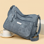Moodne naiste l&otilde;uendist Crossbody kott Luksuslik disainiga &otilde;lakott Ladie Old Money Messengeri k&auml;ekottide jaoks 28x11x22cm sinine