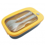 1 komplekt 1,1 l s&ouml;&ouml;gikarp Hea tihendus Klassifitseerimine Plastikust hoidmine 2 resti Bento toidukonteiner sinine