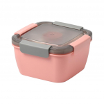 Sagiti l&otilde;unakarp, suletud l&otilde;unakarp, mis on kuumutatud kaane ja lusikaga Bento mikrolaineahjuga One Size roosa