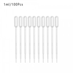 Katseklaasid Plastikust l&auml;bipaistev Pasteur &uuml;hekordselt kasutatav tilguti gradueeritud pipetid Vedeliku &uuml;lekandmine 1ml-100Pcs