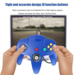 Manette N64 Jeu Gaming Poign&eacute;e Contr&ocirc;leur &Agrave; Distance Pad Pour Nintendo 64 Pour N64 Conception De Syst&egrave;me