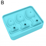 Uus T&auml;iskasvanute Prank J&auml;&auml;kuubikuvormid L&otilde;busad Kujud Uudsed Silikoonvormid Kokteilid Mahl Jook J&auml;&auml; S2O4 blue-1pcs