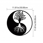 1 tk kaunis metallist puidust seinakaunistus &ndash; kaasaegne r&otilde;&otilde;m magamistuppa, vapustav kleebiste seinamaaling ja metallist seinariide helehall v&auml;rv