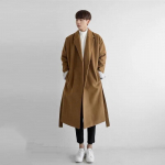 Meeste kevade ja s&uuml;gise lahtised paelad, keskmise pikkusega tviidmantel noortele &uuml;hev&auml;rviline &uuml;herealine tuulepluus 3XL