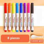 Maagiline vesimaali pliiats V&auml;rviline Mark Pliiatsimarkerid Ujuv tindipliiats Doodle Water Pliiatsid Laste Montessori alushariduse m&auml;nguasjad