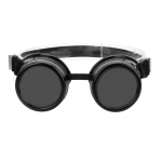 Steampunk Prillid Reguleeritavad Retro p&auml;ikeseprillid Vintage Fashion Tuulekindlad Keevitamine Punk Gooti p&auml;ikeseprillid Kaitsevarustus Black