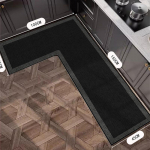 K&ouml;&ouml;givaip L-kujuline libisemiskindel p&otilde;randamatt Diatomiga muda imavad matid Kodukaunistuse vaip &Otilde;li imav imitatsioon Linased vaibad 90x135x45cm