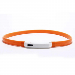 Led-koera kaelarihm helendav USB-kassi koera kaelarihm 3 režiimi LED-valgus helendava kadumise v&auml;ltimise LED-kaelarihm koertele Lemmikloomakoerte tarvikud S(35CM)