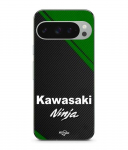 Coque - MANIACASE - Google Pixel 9 Pro - Silicone - Noir - Motif Kawasaki Ninja