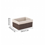 K&auml;sitsi kootud hoiukorvid Mitmesugused asjad Korraldaja kaanega Ristk&uuml;likukujuline kosmeetikakarp riided pesukorv k&auml;ter&auml;tik M&auml;nguasjad konteineri kaas