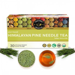 TEACURRY Himaalaja m&auml;nni roheline tee(1 kuu pakk | 30 teepakki)-Aitab juuste, naha, silmade, veenilaiendite ja rasvumise vastu | Himaalaja m&auml;nniokkatee, 100 grammi
