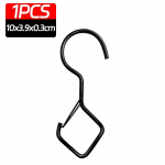 1/10 tk S-kujuline konks pandlaga Tuulekindel aias metallist rippuv klamber K&ouml;&ouml;gipottide riiul kapivarras riided hoiustamiskonksud