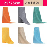 Korduvkasutatav puhastuslapp majapidamises kasutatav k&ouml;&ouml;gilapp Mikrokiust r&auml;tikurullid N&otilde;uder&auml;tikud Paberr&auml;tikute vahetus 1 rull, 20 lehte 1 roll sinine