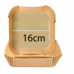 Ristk&uuml;likukujuline &otilde;hufrit&uuml;&uuml;r &uuml;hekordselt kasutatav k&uuml;psetuspaberi vooder Mittenakkuva toidukvaliteediga silikoon&otilde;li paberialus Mikrolaineahi k&ouml;&ouml;gipliit 100pcs