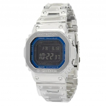 Casio G-Shock t&auml;ismetallist digitaalne nutitelefoni link, roostevabast terasest vastupidav p&auml;ikeseenergia GMW-B5000D-2 200M meeste k&auml;ekell sinine/hall