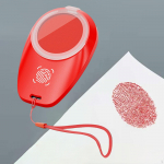 Fingerprint Ink Pad Inkpad Easy to Carry Quick Drying Stamp Thumbprint for Documents valge