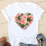 Naiste Mood Akvarell Hobune 90ndate Trend Vabaaja Naiste R&otilde;ivad Suvine L&uuml;hikeste Varrukatega Graafiline T-s&auml;rk T-s&auml;rgid Naiste T-s&auml;rk R&otilde;ivad S