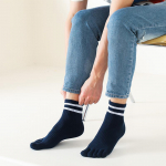 Meeste paksud &uuml;hev&auml;rvilised viie s&otilde;rmega spordisokid s&uuml;giseks ja talveks &ndash; soe ja vastupidav One Size hall