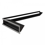 Venti kate LUFT vasak nurk 80x40x9 poleeritud Slim