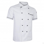 Chef Jacket, clothes Plus Size with Front and Left #1White_M white