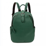 Nahast naiste seljakott Esimene kiht lehmanahka Moodne mitmek&uuml;lgne k&otilde;rge kvaliteediga ni&scaron;iseljakott roheline
