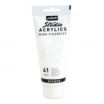 Peinture Acrylique - P&eacute;b&eacute;o - Studio Acrylics - Blanc Vif - 100 ml - Satin&eacute;