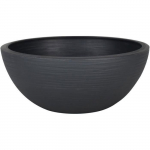 EDA Pot vasque GRAPHIT UP - 5,5L - &Oslash; 30cm x H 12 cm - Gris anthracite