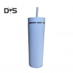 500 ml Skinny Tumbler kaane ja &otilde;lgedega kahekordse seinaga Sippy Cup BPA-vaba trumlitega isoleeritud reisikruus j&auml;&auml;kohvi korduvkasutatavaks peoks 500ML oranž