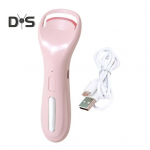 Elektriline soojendusega ripsmekoolutaja 3 temperatuuri seadistav USB taaslaetav kaasaskantav kiirsoojendus Naiste silmaripsmete koolutamise t&ouml;&ouml;riistad roosa