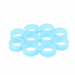 10 tk Professionaalsed juuksuri juuksek&auml;&auml;rid k&auml;&auml;rid s&otilde;rmer&otilde;ngad k&auml;epidemed, pehmed silikoonr&otilde;ngad salongijuuksuritele helesinine v&auml;rv