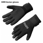 OUZO 5mm Kevlar sukeldumiskindad: Paksud, soojad, kulumiskindlad, l&otilde;ike- ja torkekindlad kalap&uuml;&uuml;gikindad XL