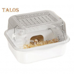 Hamsteri puur, v&auml;ikeloomade puur, suure mahutavusega, l&auml;bipaistva disainiga, liivahiired, n&auml;riliste ja v&auml;ikeloomade puur, m&auml;ngumaja valge