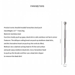 Stiilne kahe otsaga k&uuml;&uuml;nepedik&uuml;&uuml;r roostevabast terasest surnud naha eemaldaja puhastusvahend