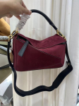 Luojia 2024 Vintage Geomeetriline Veisenahast &Otilde;la- ja Crossbody Kott &ndash; S&uuml;gis/Talv Kollektsioon 24cm plain
